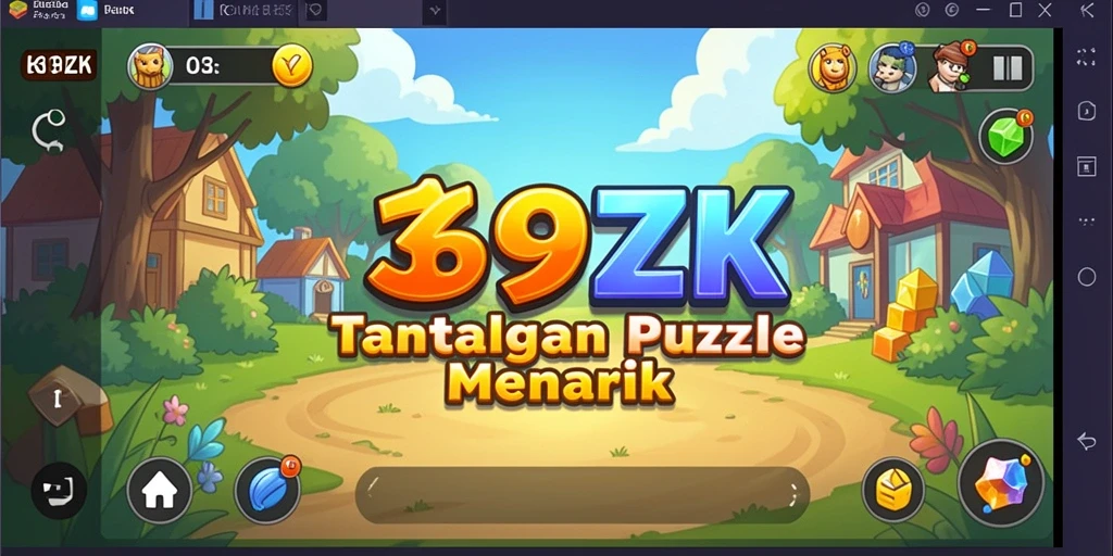 Tampilan gameplay 369ZK menampilkan berbagai teka-teki menarik.