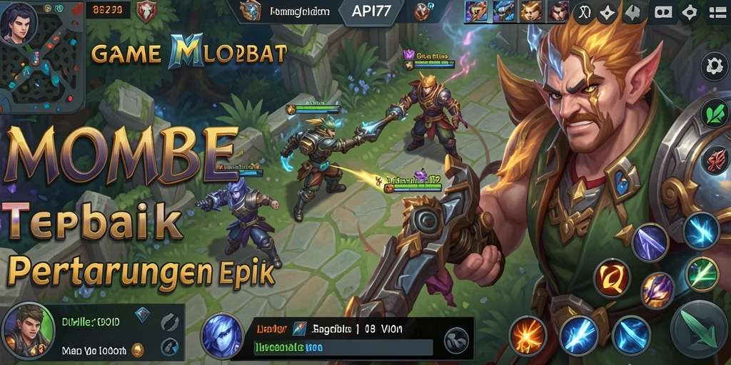 Gameplay seru dan mendebarkan di API77 dengan pertarungan MOBA.