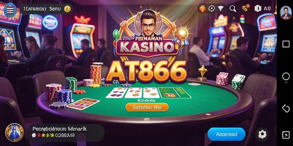 Menampilkan gameplay seru dari permainan kasino AT866.