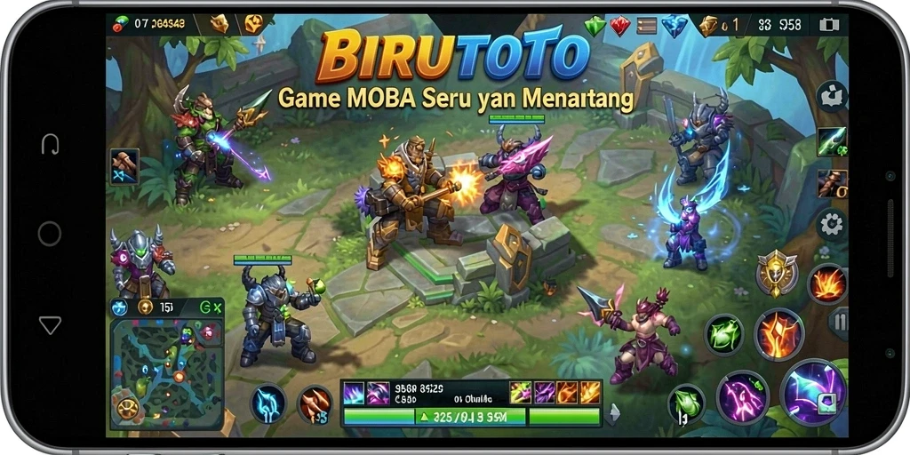 Tangkapan layar gameplay BIRUTOTO yang mendebarkan dan penuh warna.