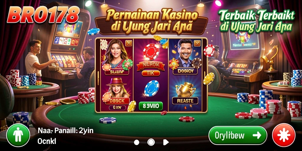 Tangkapan layar utama BRO178 menampilkan permainan Kasino yang seru dan mengasyikkan.