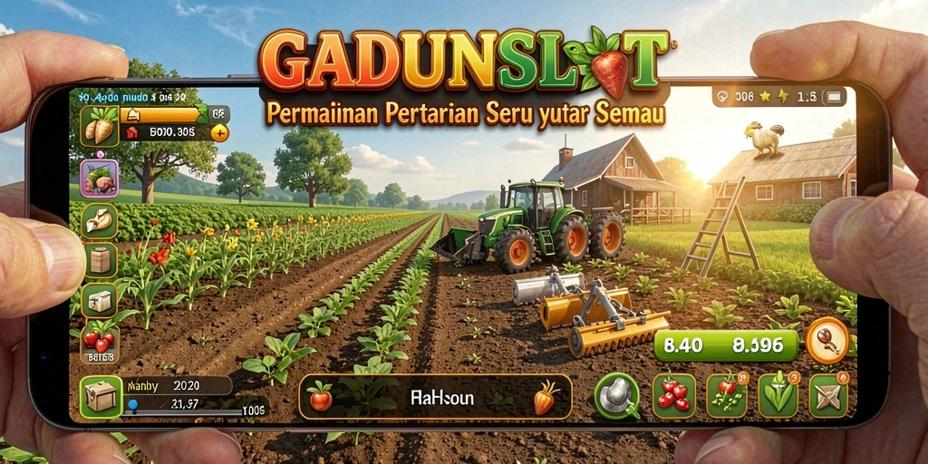 Tampilan gameplay menarik dalam pertanian dan peternakan.