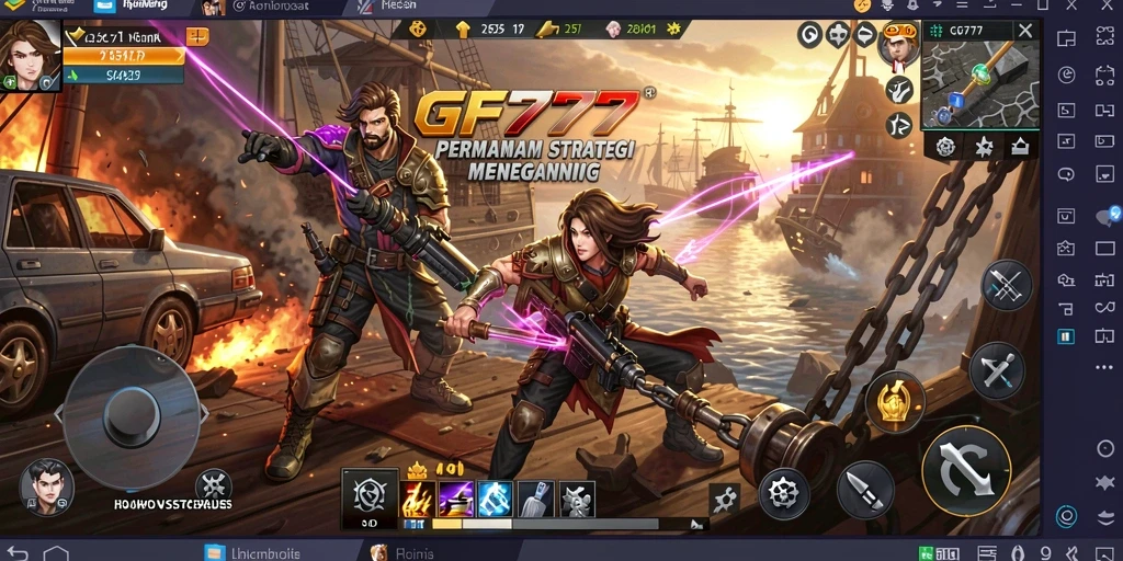 Tampilan menarik dari gameplay SLG GF777 dengan pertempuran strategis.