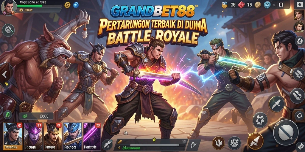 Grafik menakjubkan dalam gameplay Battle Royale yang intens.