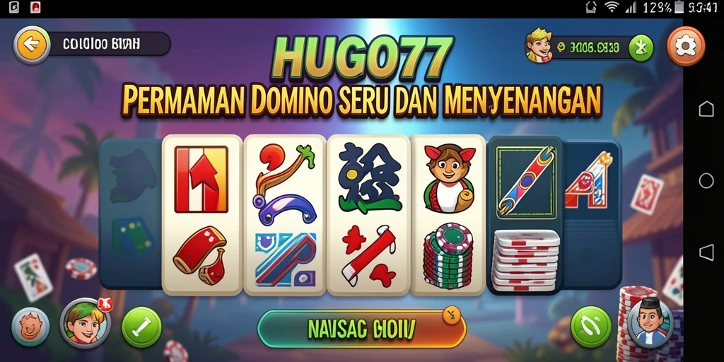 Tampilan gameplay HUGO77 yang seru dan interaktif.