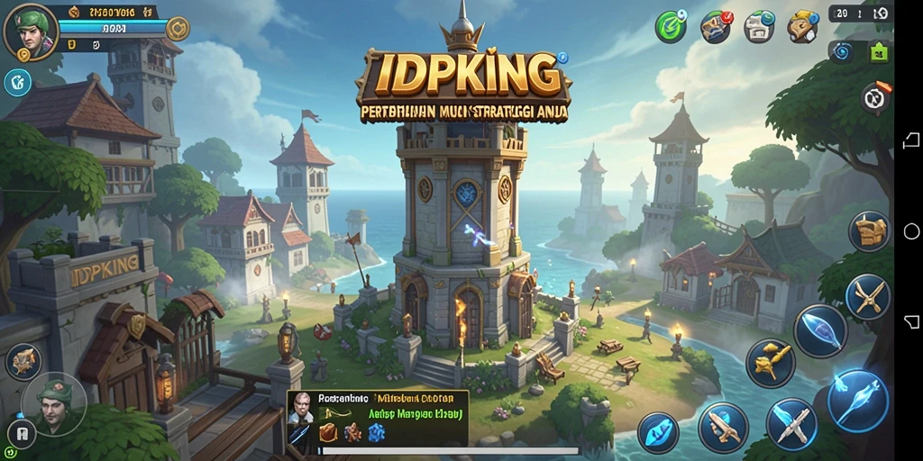 Screenshot IDPKING menampilkan aksi seru dalam Tower Defense.