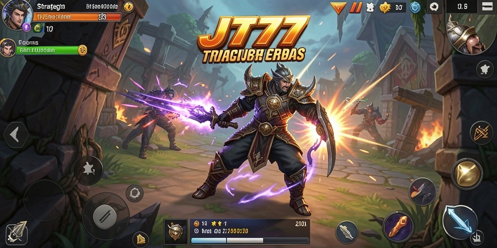 Tampilan gameplay taktis yang mendebarkan di JT777.