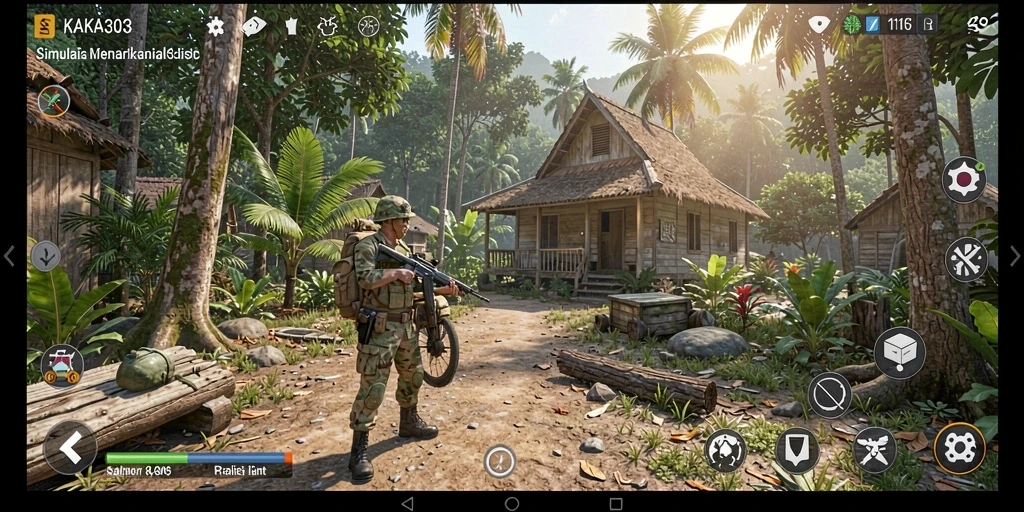 Tampilan gameplay KAKA303 dalam dunia simulasi yang mendalam.
