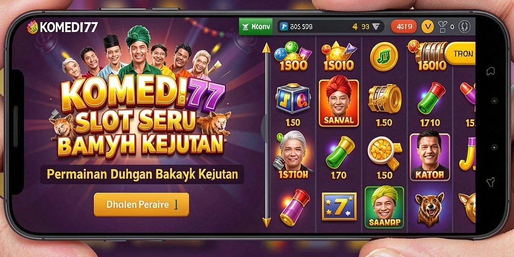 Tampilan menarik dari gameplay slot KOMEDI77 yang seru.