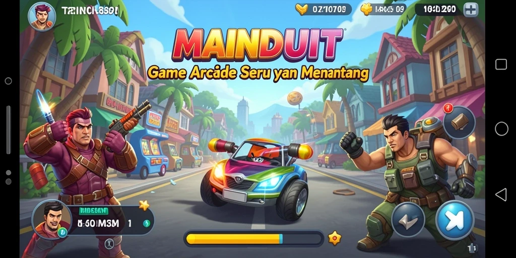 Tampilan gameplay seru dan menantang dari MAINDUIT.