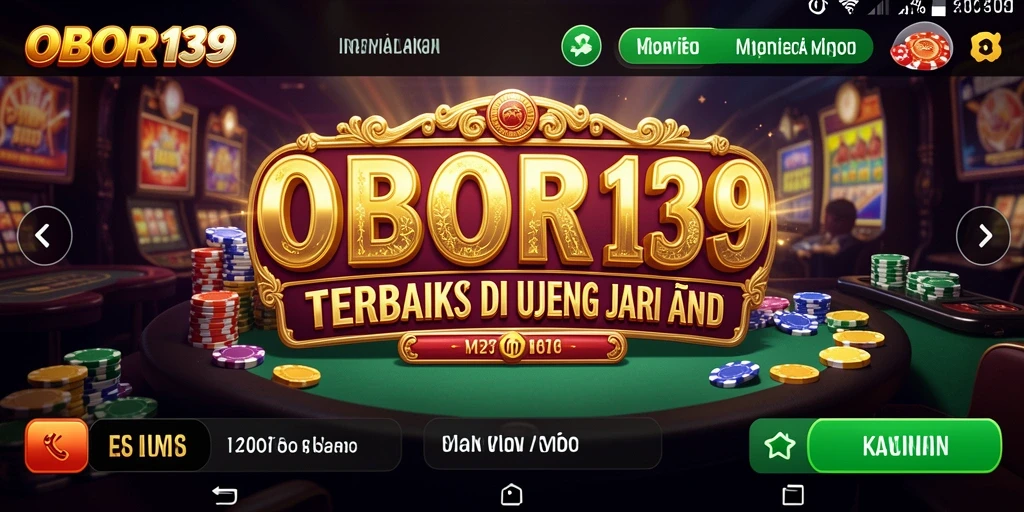 Screenshot gameplay OBOR138 yang menunjukkan suasana kasino yang seru.