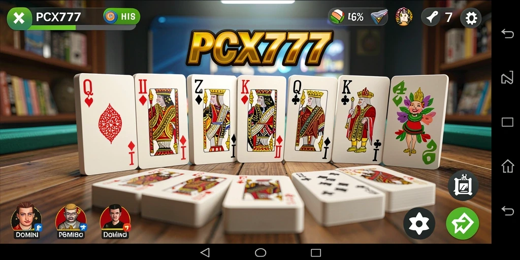 Tampilkan gameplay seru permainan Domino di PCX777.
