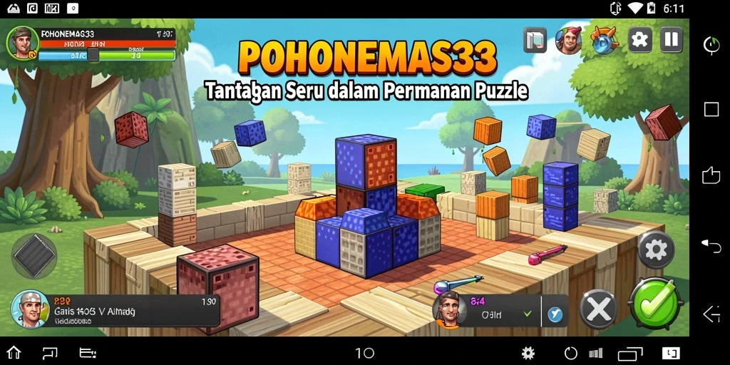 Tampilan gameplay POHONEMAS33 yang menantang dan menarik.
