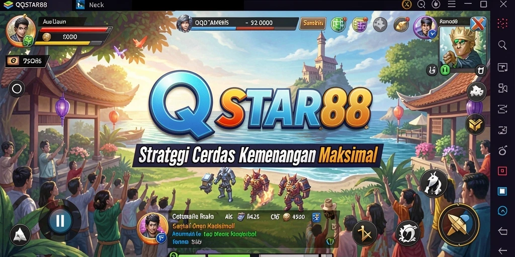 Tampilan gameplay QQSTAR88 yang seru dan menantang strategi.