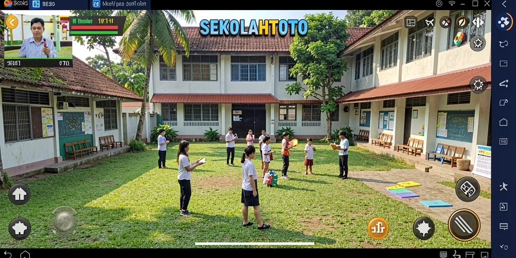 Gameplay menarik dalam SEKOLAHTOTO yang menampilkan interaksi dan pembelajaran.