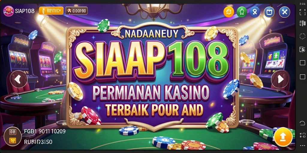 Tampilan menarik dari SIAP108 dengan berbagai permainan kasino.