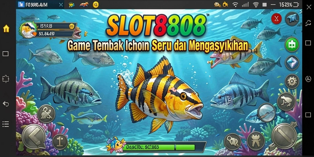 Gameplay menarik di SLOT8808 dengan beragam ikan yang bisa ditangkap.
