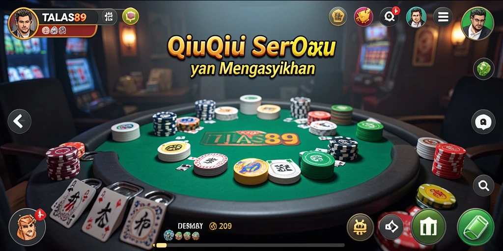 Tampilan gameplay QiuQiu yang mengasyikkan di TALAS89.