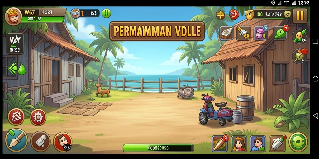 Tangkapan layar permainan W67 menampilkan aksi Idle yang seru.