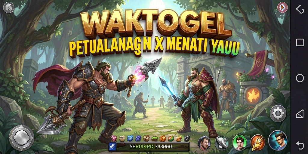Tangkapan layar WAKTOGEL menampilkan aksi pertarungan RPG yang mendebarkan.