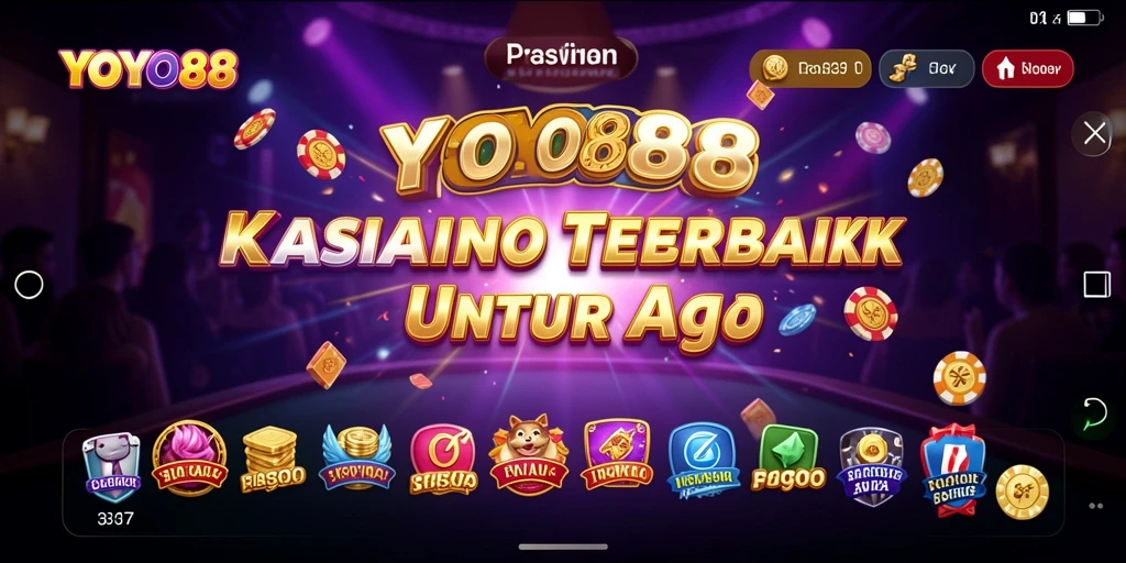 Screenshot gameplay YOYO88 menampilkan pengalaman kasino yang seru.